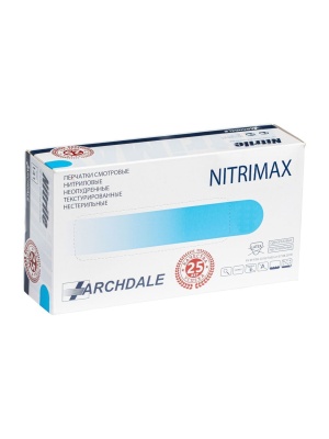 Перчатки Archdale NitriMax нитриловые 50 пар, голубые