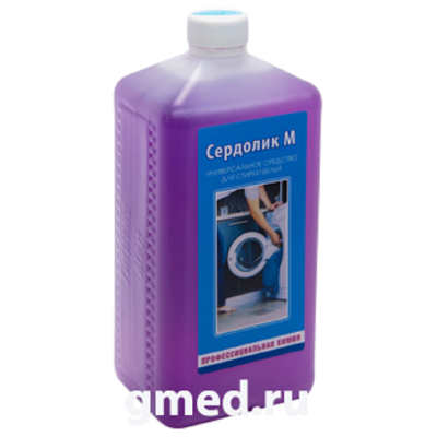 Сердолик М универсальное средство для стирки белья, 1 л. флакон 