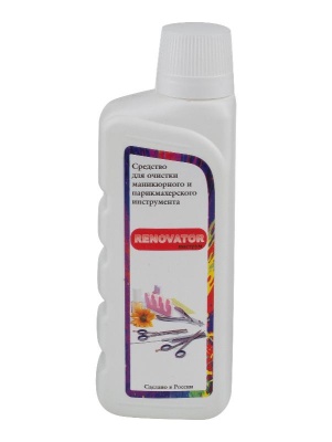 Реноватор Инструм средство для очистки маникюрного и парикмахерского инструмента, 500 мл. 