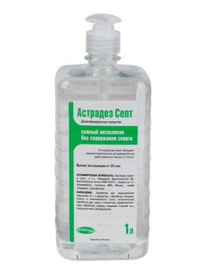 Астрадез Септ кожный антисептик, 1 л. флакон дозатор 