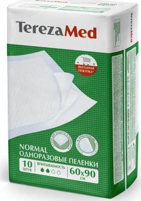 TEREZAMED Пеленки одноразовые Normal 60x90 10 шт в Москве